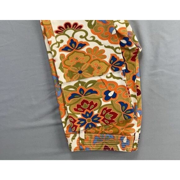 J Crew Vintage '08 City Fit Stretch Chino Pants. Abstract Floral, Women's 0. EUC - Picture 4 of 9